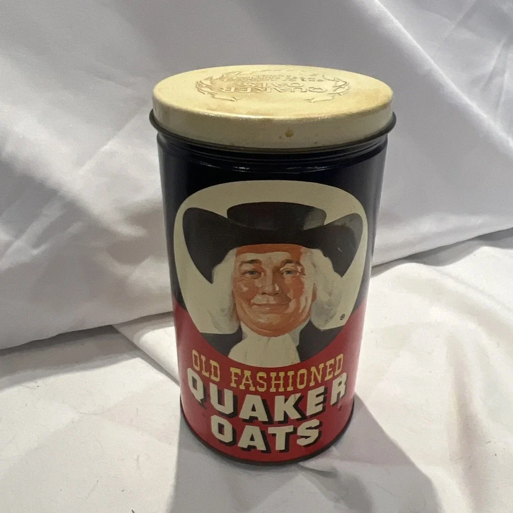 Quaker Oats Container tin original rare vintage